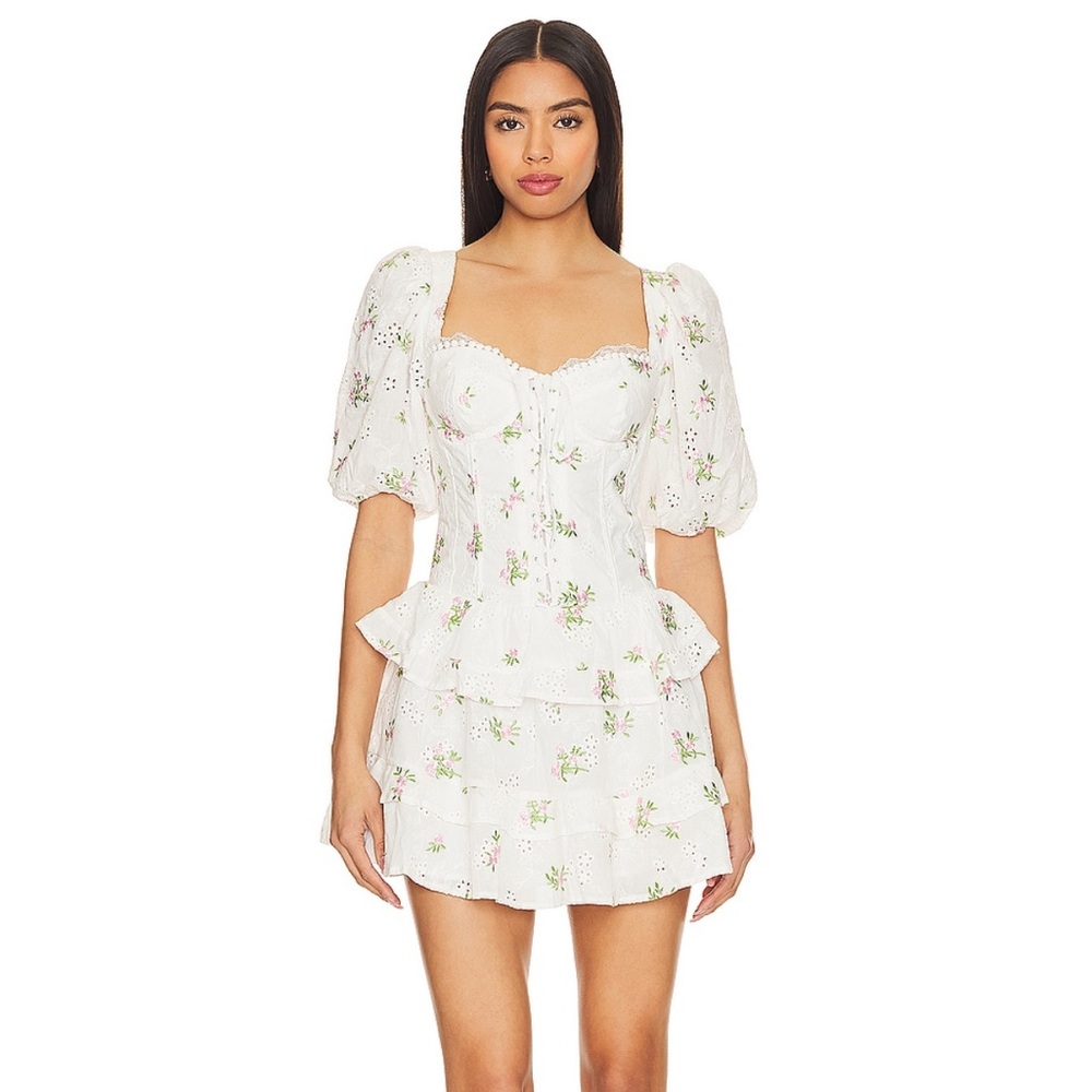 Revolve Kinsley Mini Dress in White